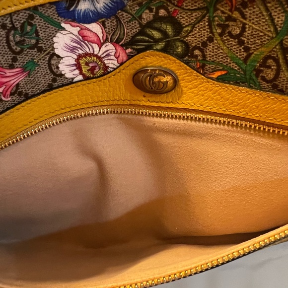 Ophidia Floral GG Supreme Large Clutch Bag - Picture 4 of 14